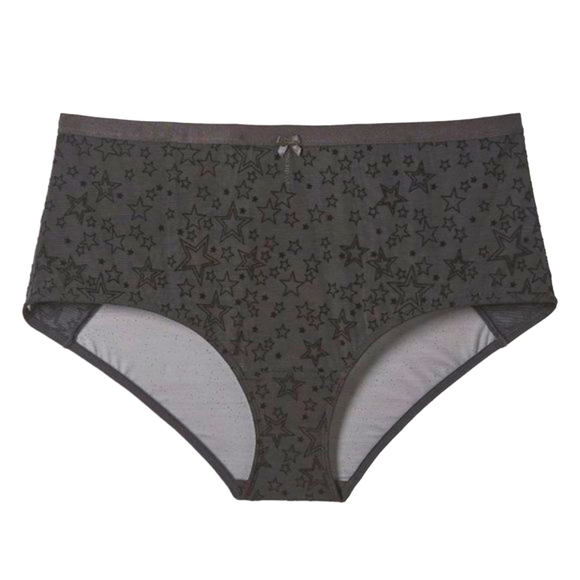 ❤️NWT VINTAGE TORRID SHEER MESH BUM BRIEF PANTY STAR PRINT LINGERIE PLUS SIZE 4X - Picture 7 of 9